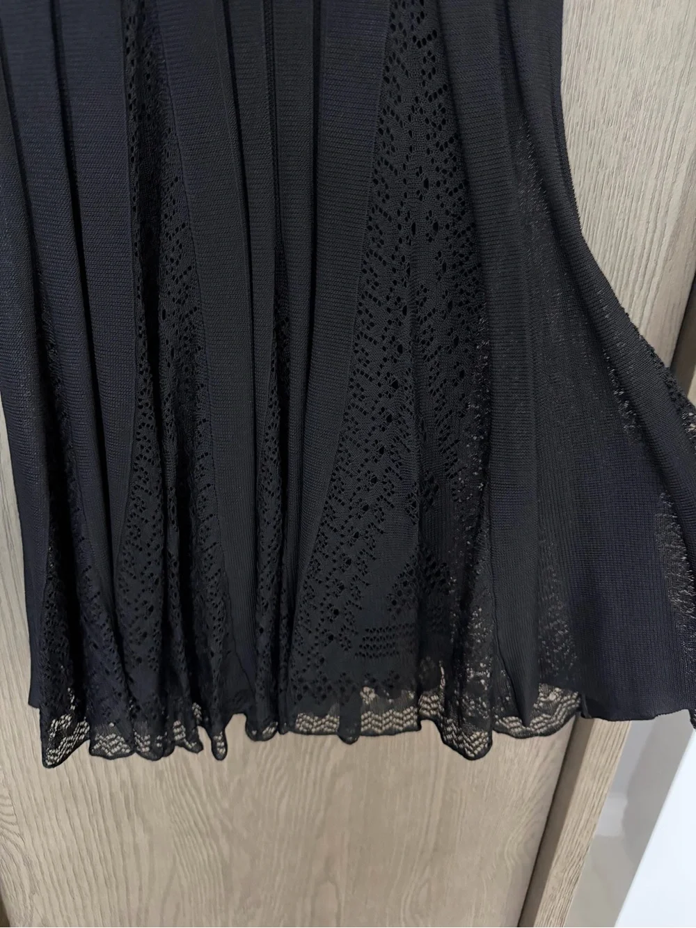 Chanel Black Knit Midi Dress